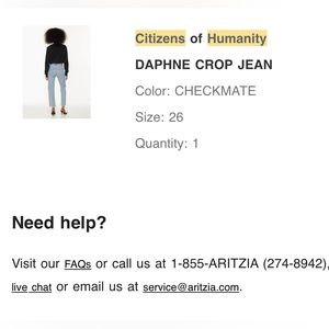 Citizens of Humanity Daphne Crop Jean